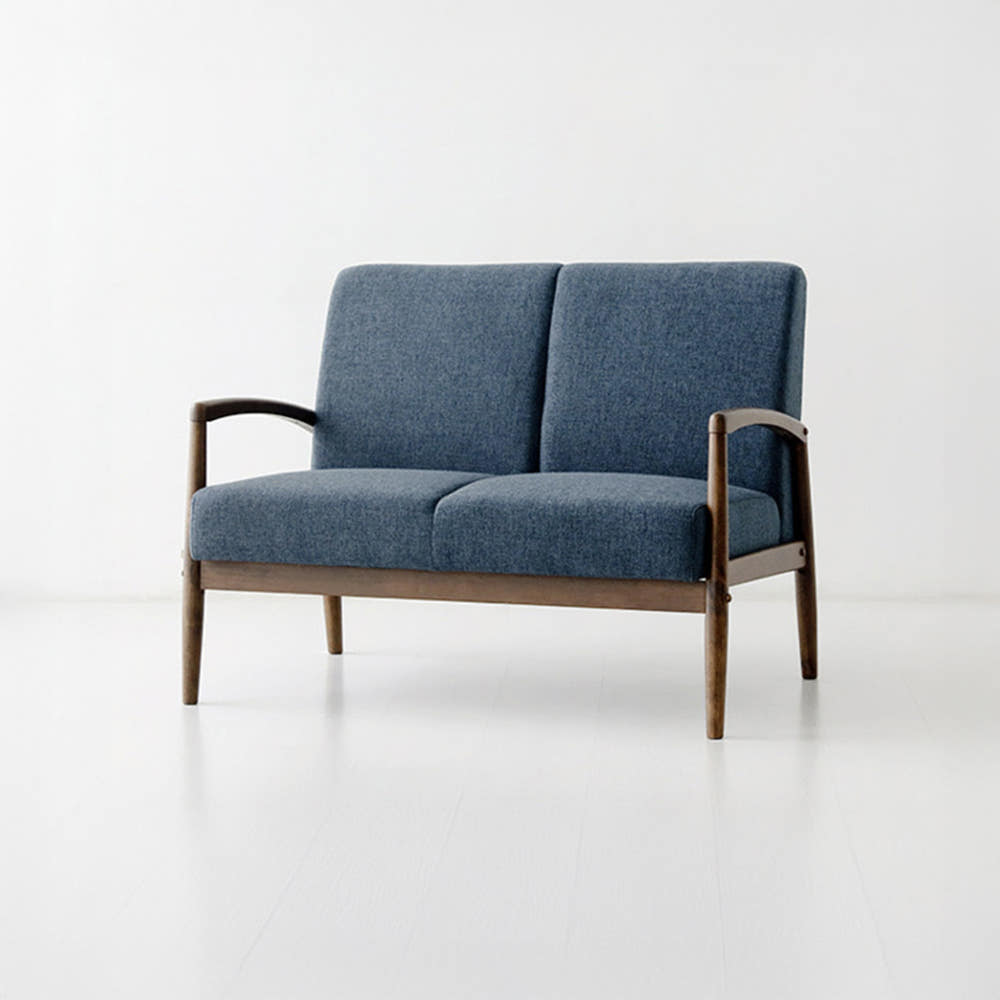 DESA 패브릭 소파 2인 F3056 스툴미포함, 다크블루 3186.8717, 2인용