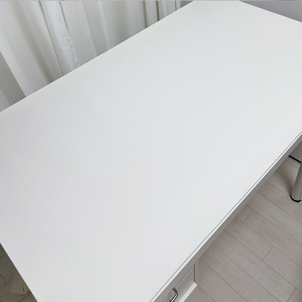 꼬꼬미 친황경 가죽 식탁보 커버 방수 테이블보 사각 원형 주문제작 화이트 40x130