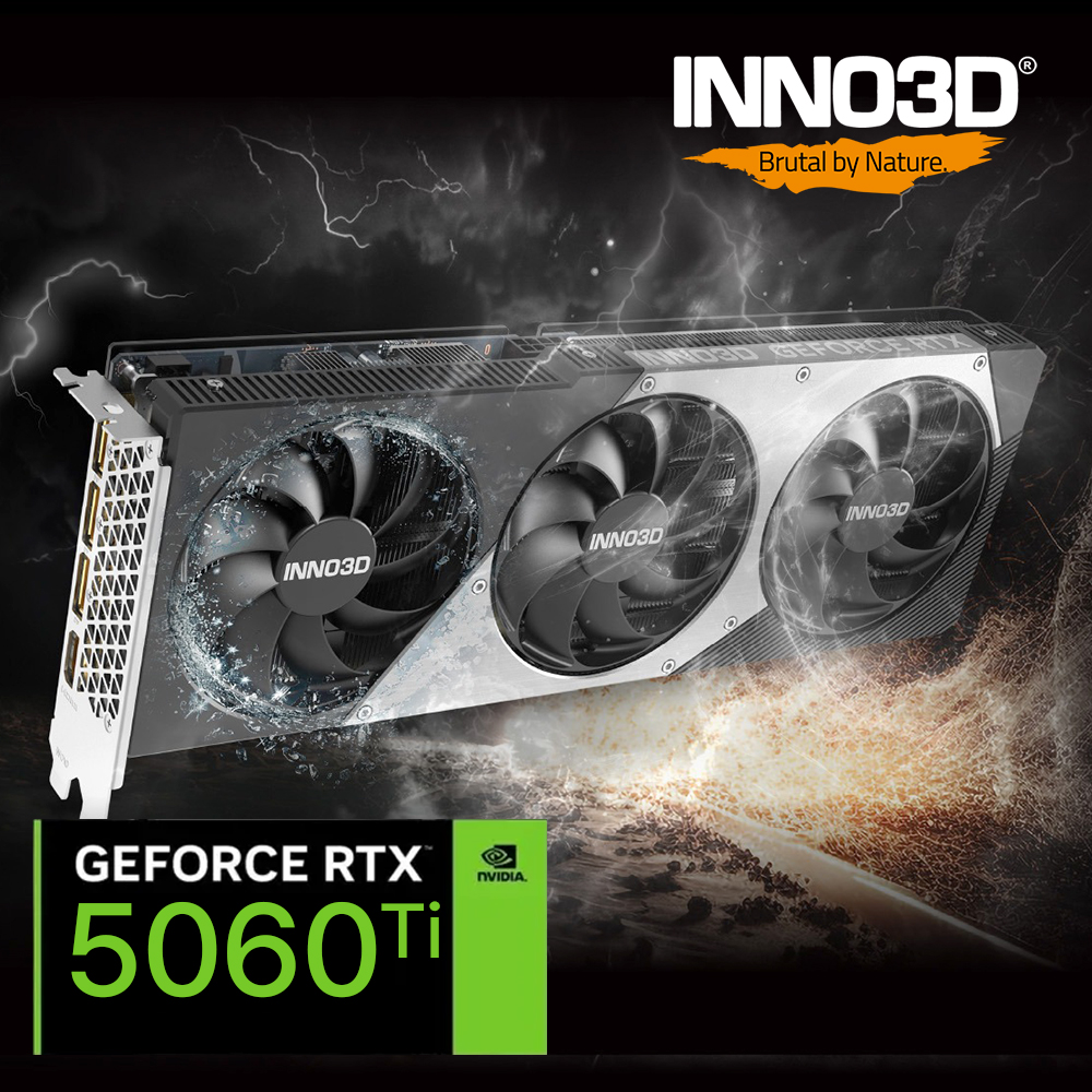 INNO3D RTX5060TI 그래픽카드 지포스 OC D7 8GB X3 블랙
