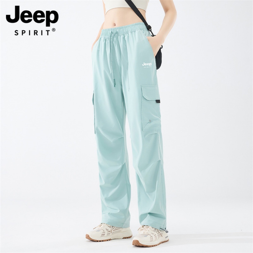 JEEP 여름 조거팬츠 여성 야외 등산용 아이스 카고팬츠 - 상품 이미지