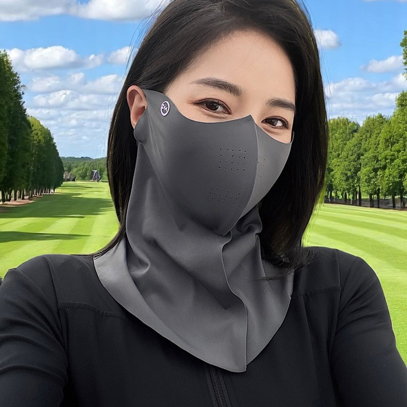 1+1 여성 골프마스크 얼굴햇빛가리개 자외선차단 복면 페이스 UV차단 자전거 귀걸이 - 상품 이미지