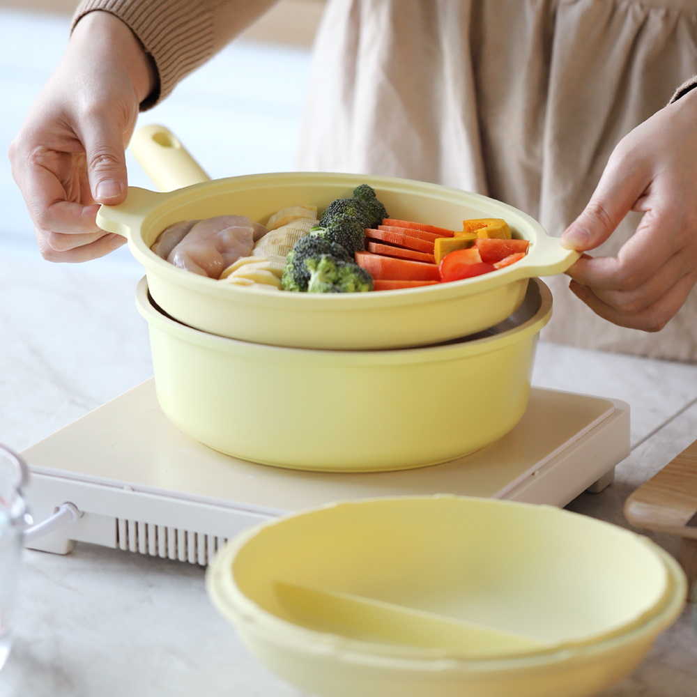 슈톨츠 화식 찜기 스티머 멀티팟 IH 인덕션 쿡웨어 22cm 펫톨츠 반려동물 화식찜기 이미지 7
