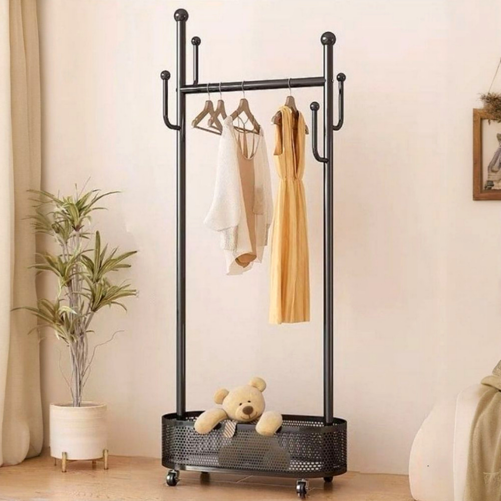 우아플레이스 이동식행거 선반 철제 튼튼한 스탠드옷걸이 600