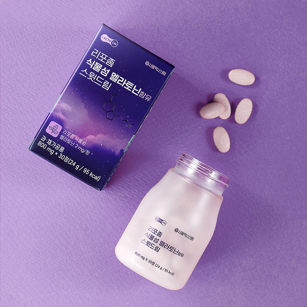 [락토온] 리포좀 식물성 멜라토닌 2mg함유 스윗드림 30정 6박스 - 상세 이미지 4