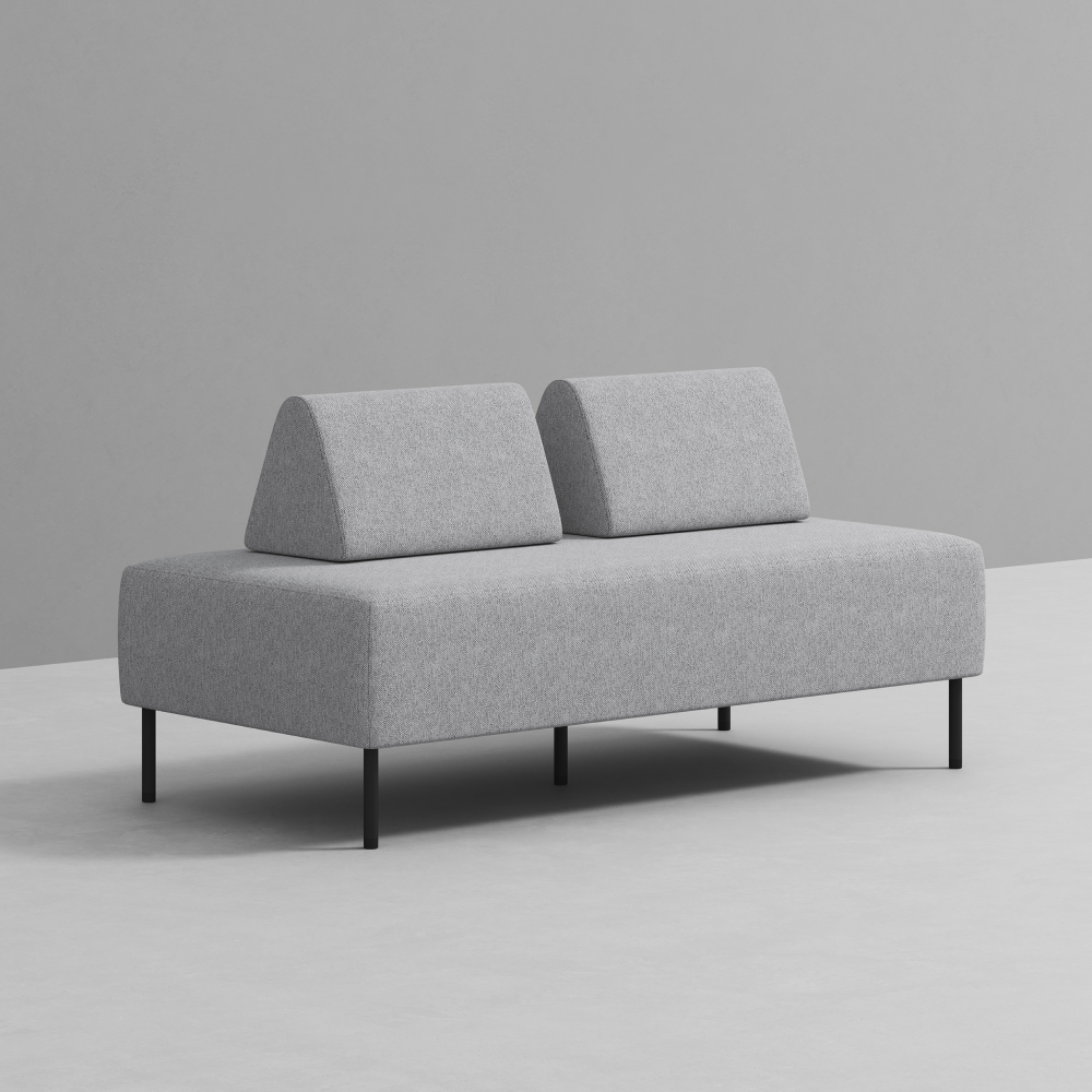 데스커 S01 소파 (등쿠션 2ea 포함) DSSBA1602J 스툴미포함, 다크그레이, 2인용