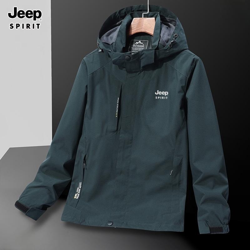 JEEP 지프 재킷 남성 봄/가을 얇은 루즈 캐주얼 윈드브레이커 아웃도어 재킷 - 상세 이미지 3