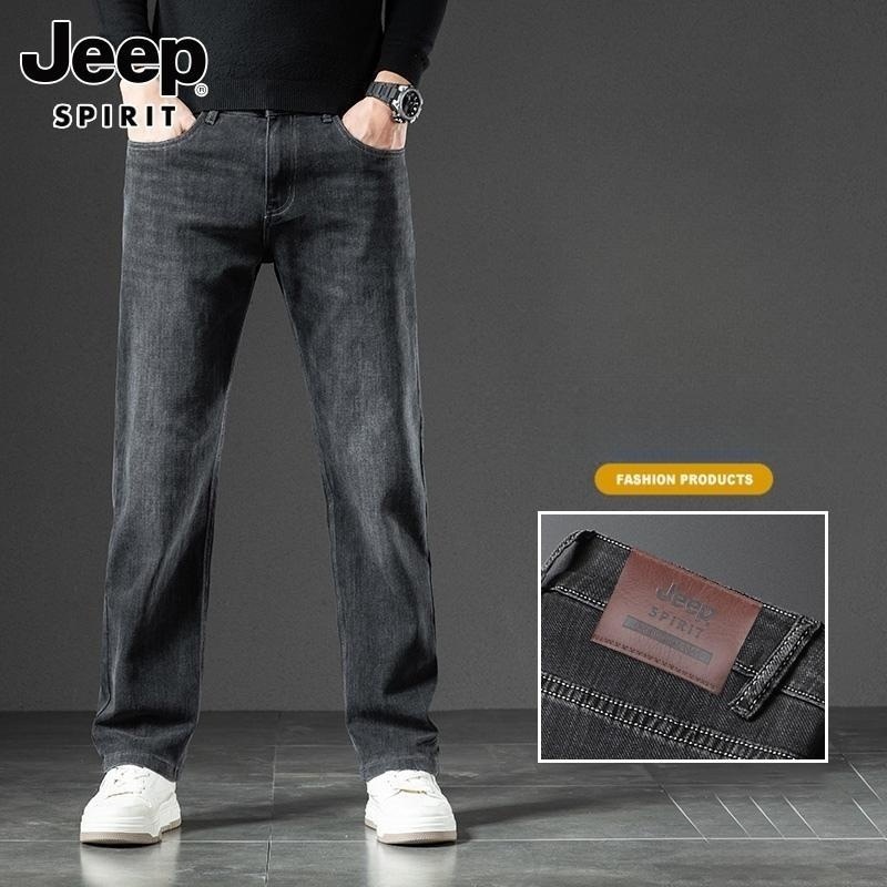 JEEP 지프 청바지 남성용 빅사이즈 사계절 워싱 스판 템포드청바지 - 상세 이미지 4