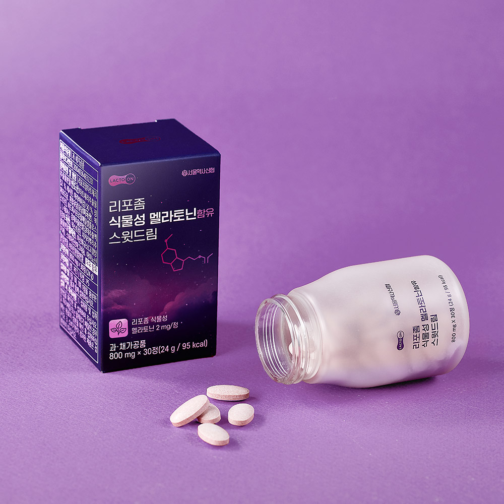[락토온] 리포좀 식물성 멜라토닌 2mg함유 스윗드림 30정 6박스 - 상세 이미지 3