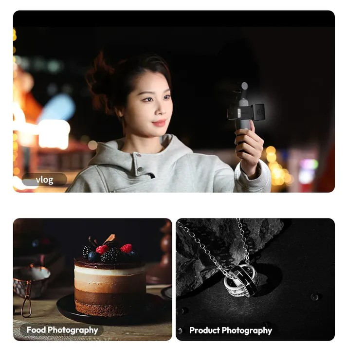 울란지 LM001 DJI 오즈모포켓3 크리에이터콤보 미니 LED 조명 - 상세 이미지 3