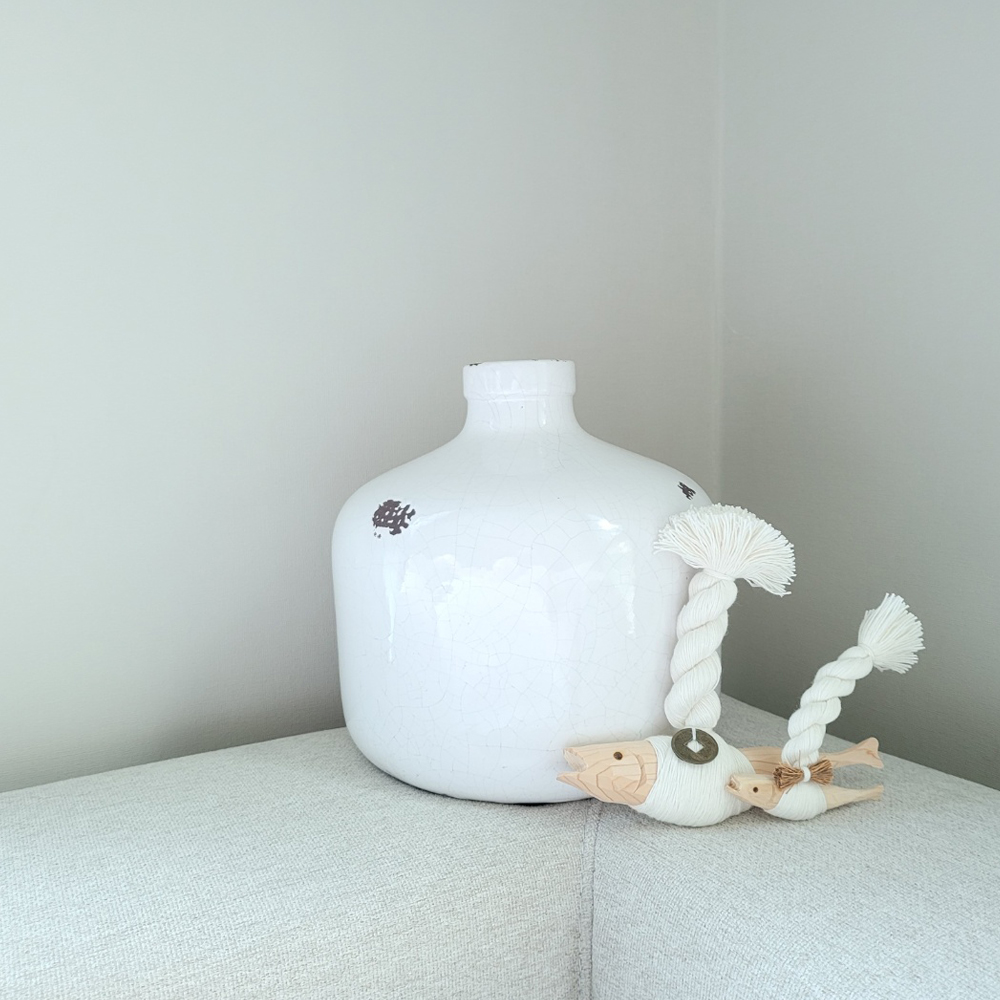 [명장 수제작]차량용 편백나무 원목 비나비나 행운의 액막이명태 자동차 룸미러걸이 북어 부적