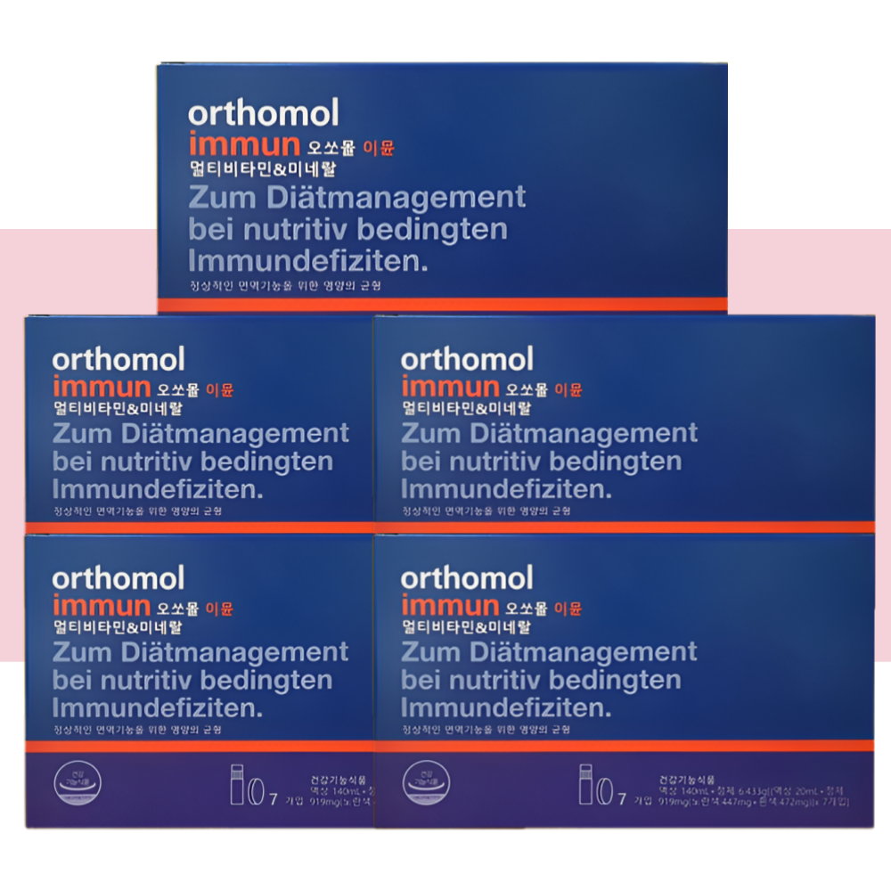 오쏘몰 이뮨 액상 멀티 비타민 동아제약 이문 샷 7개입X5개