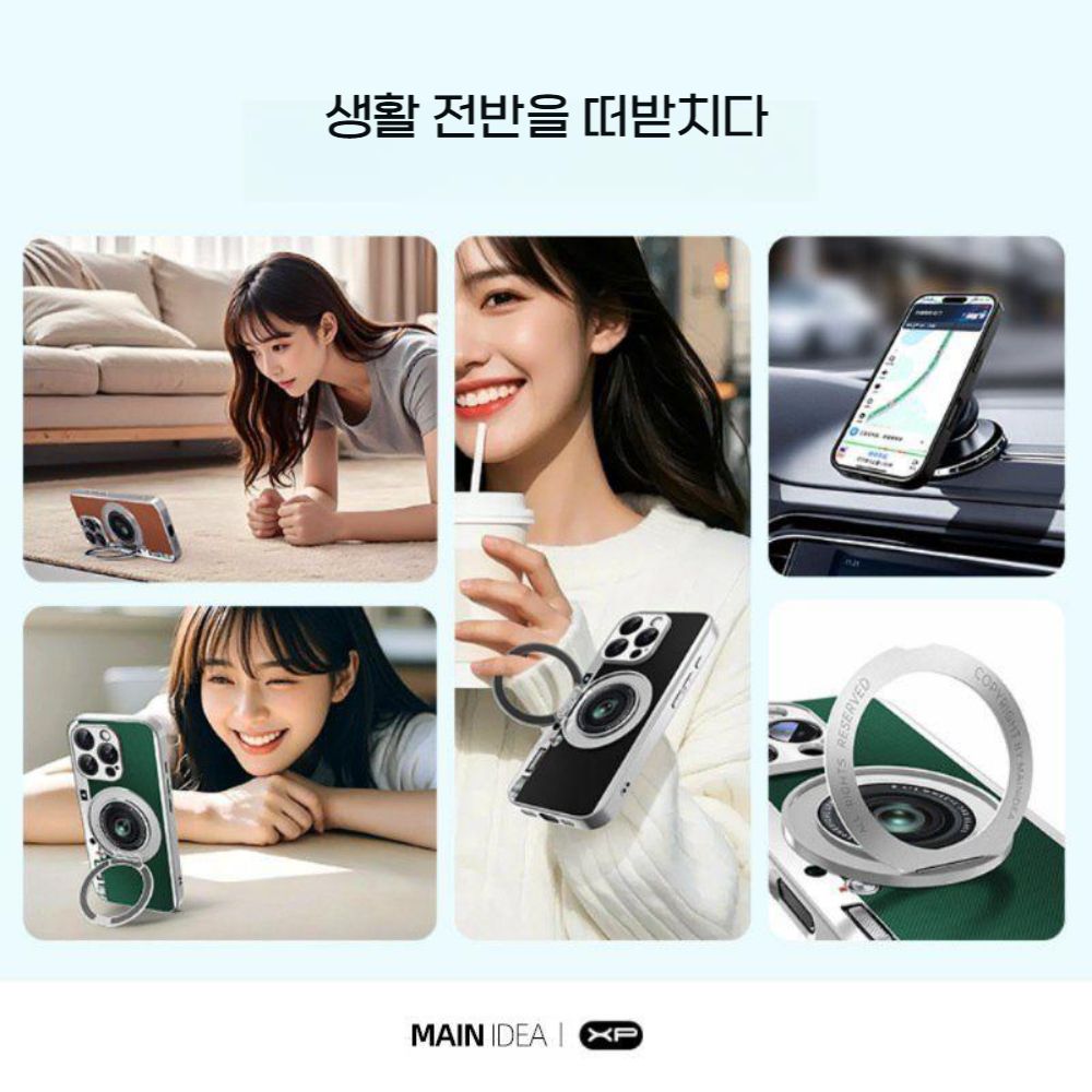 아이폰16e 맥세이프 케이스 레트로 카메라 실리콘 커버 - 상세 이미지 3