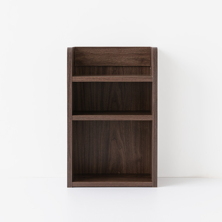 폴라보 미니수납선반 A형 270x150x420mm, 3단, 브라운월넛베니어 8376.8704 - 메인 이미지