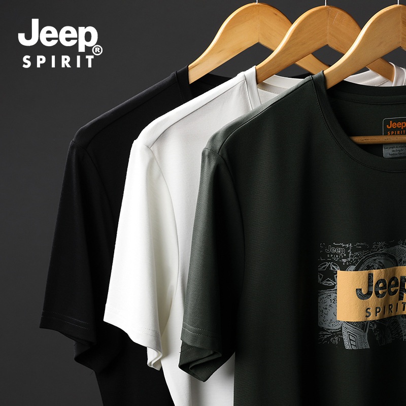 JEEP SPIRIT 여름 남성 냉감 반팔 기능성 티셔츠 - 상세 이미지 4
