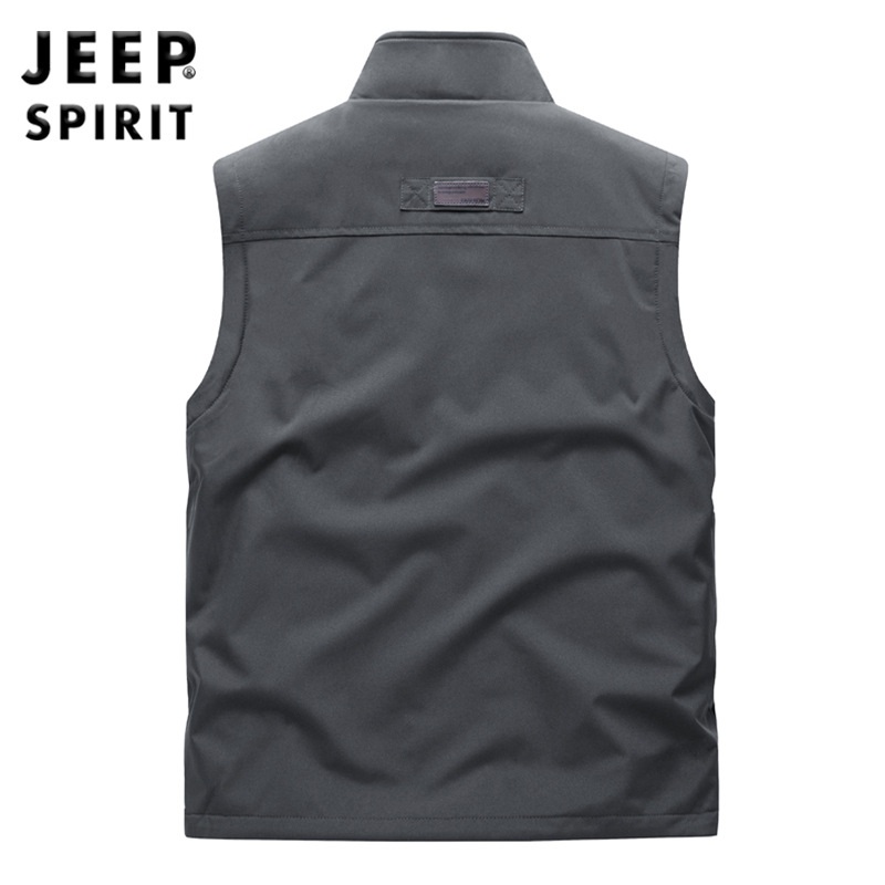 JEEP 지프 봄 여름 남자 조끼 여름 낚시 포켓 베스트 아웃도어 - 상세 이미지 5