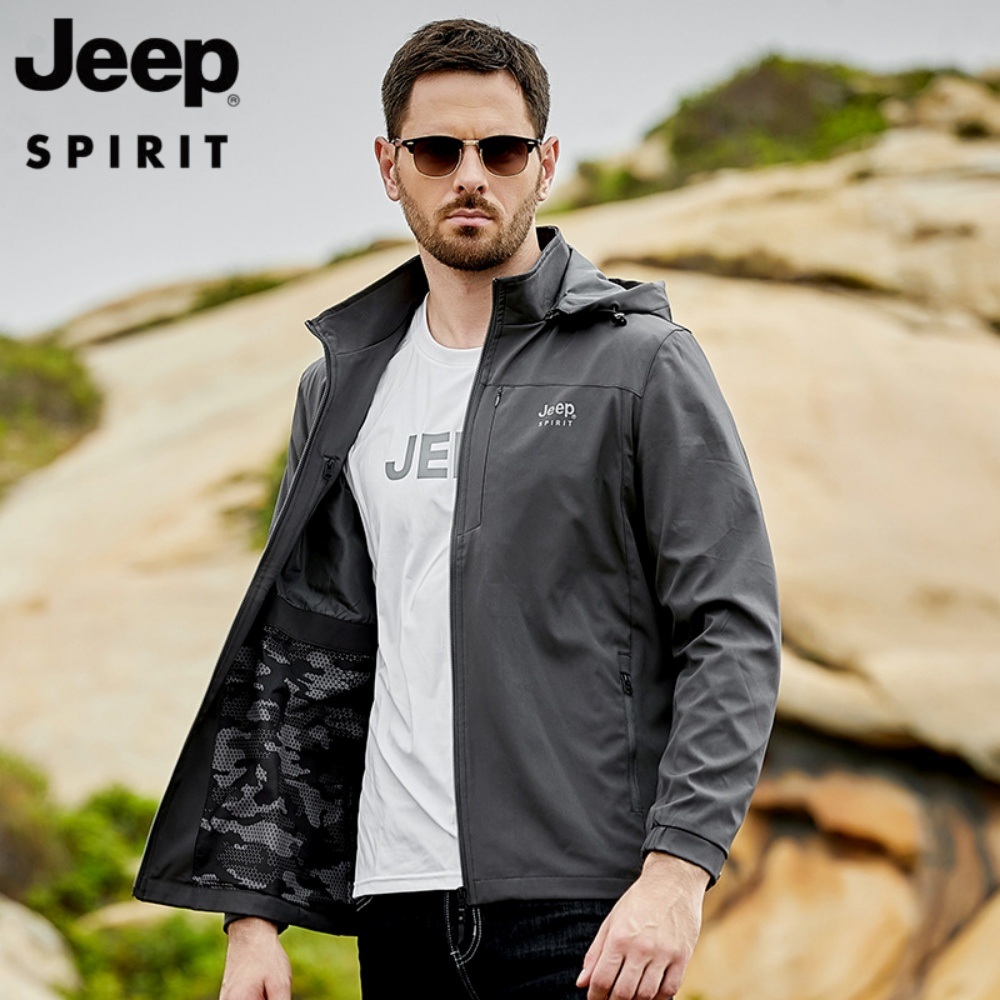 JEEP 남자 자켓 기능성 아웃도어 바람막이 등산복 야상 - 상품 이미지