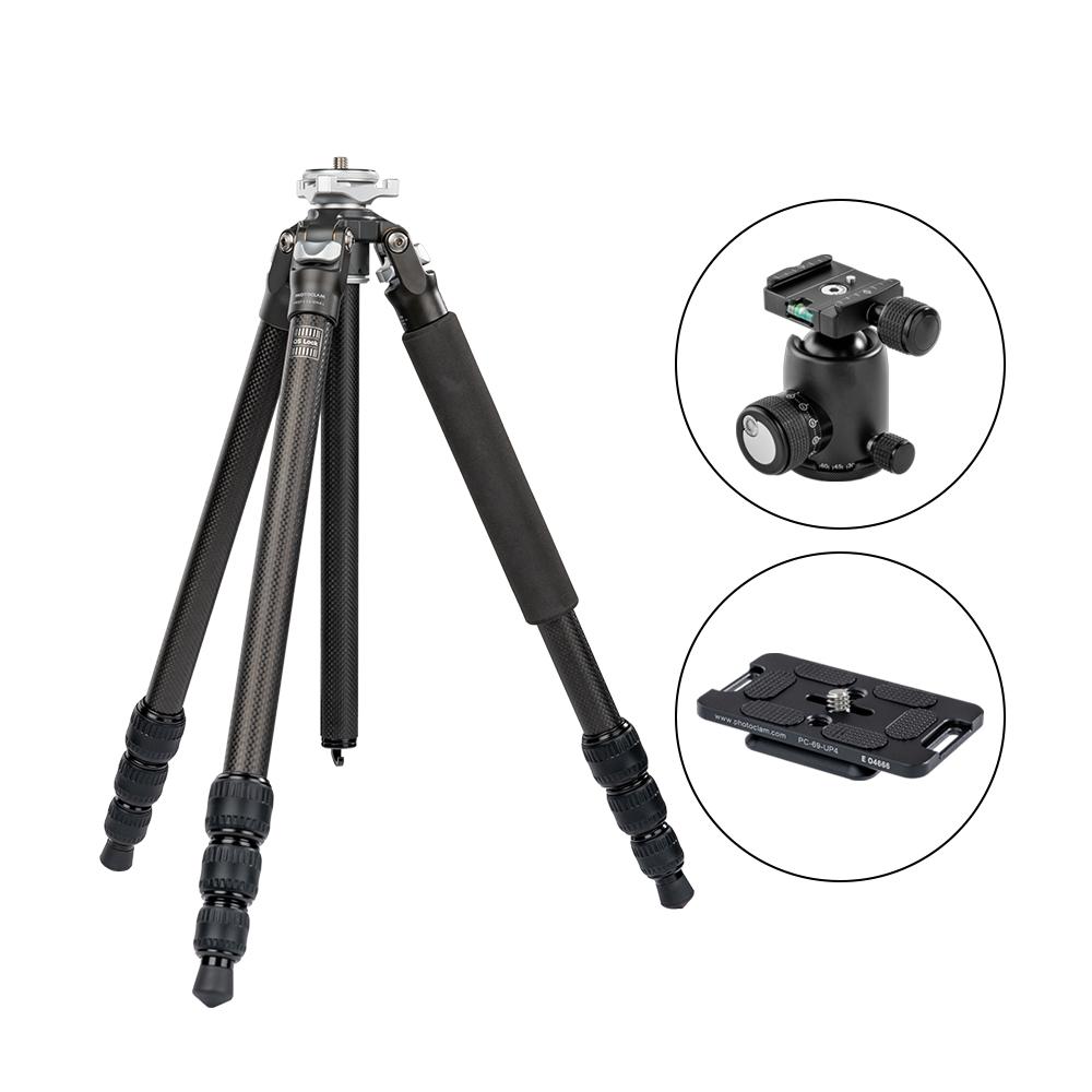 포토클램 PTC-1442P+34NS 프로페셔널 고탄성 경량 튼튼한 카본 카메라 삼각대 PTC-1442P+PRO34NS - 상품 이미지