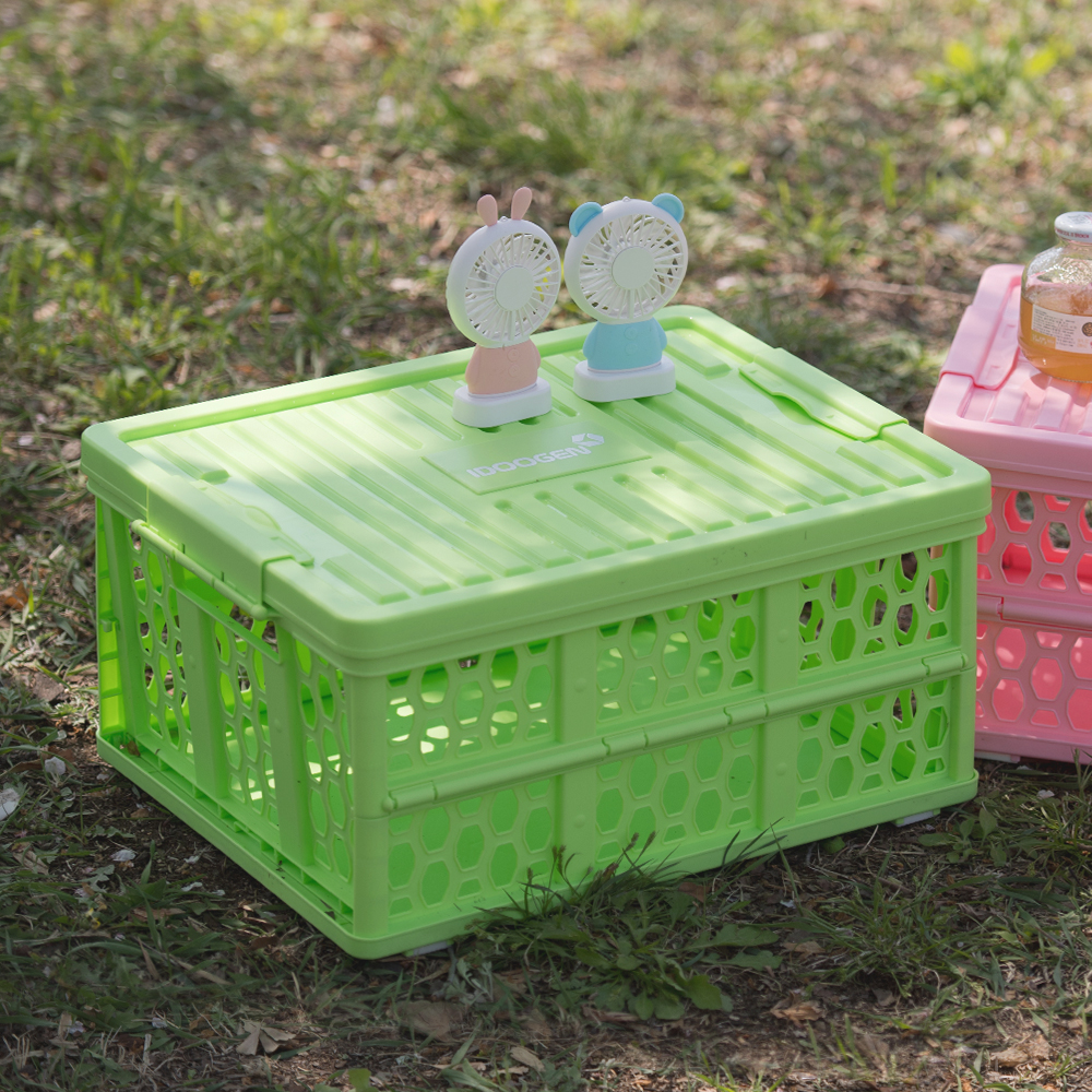 아이두젠 패스트캠프 박스 수납함 32L, 라이트그린