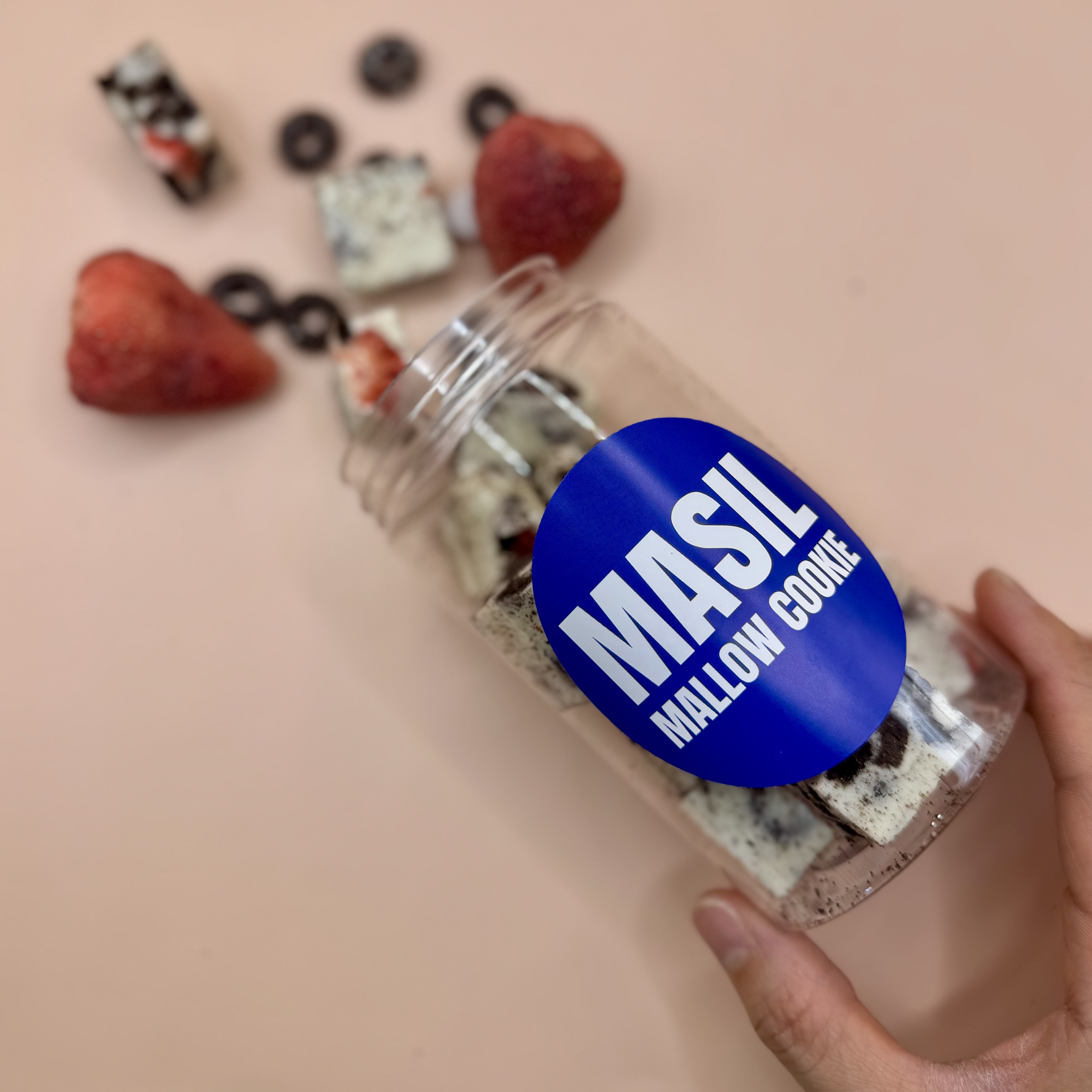 쫀득쿠키 딸기오레오 보틀 수제 디저트 120g내외 마실 이미지 4