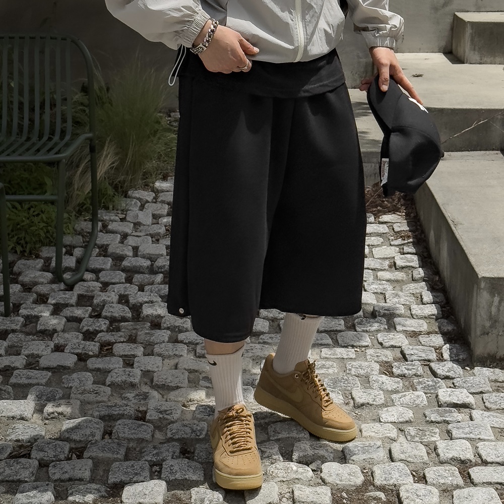 1+1 회색반바지 남자버뮤다팬츠 남자6부반바지 - 상세 이미지 3