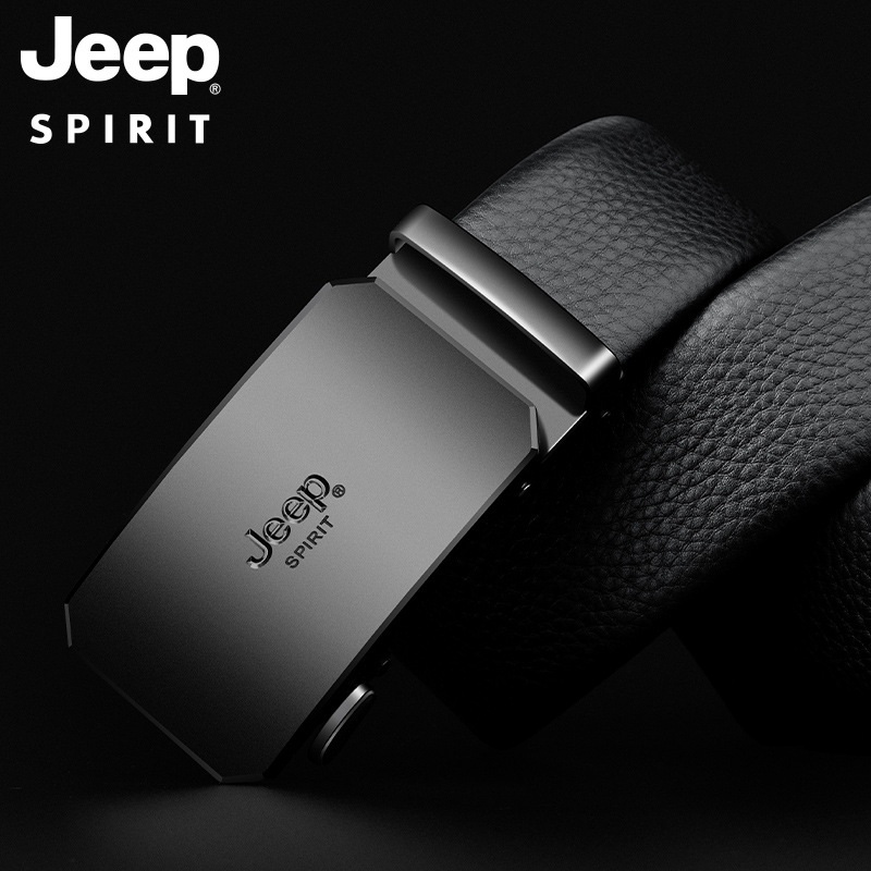 JEEP SPIRIT 남자벨트 자동 버클 가죽 정장 벨트 허리띠