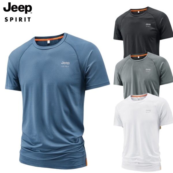 JEEP 지프 여름 남성용 반팔티 드라이핏 기능성 쿨 반팔 티셔츠 - 상품 이미지