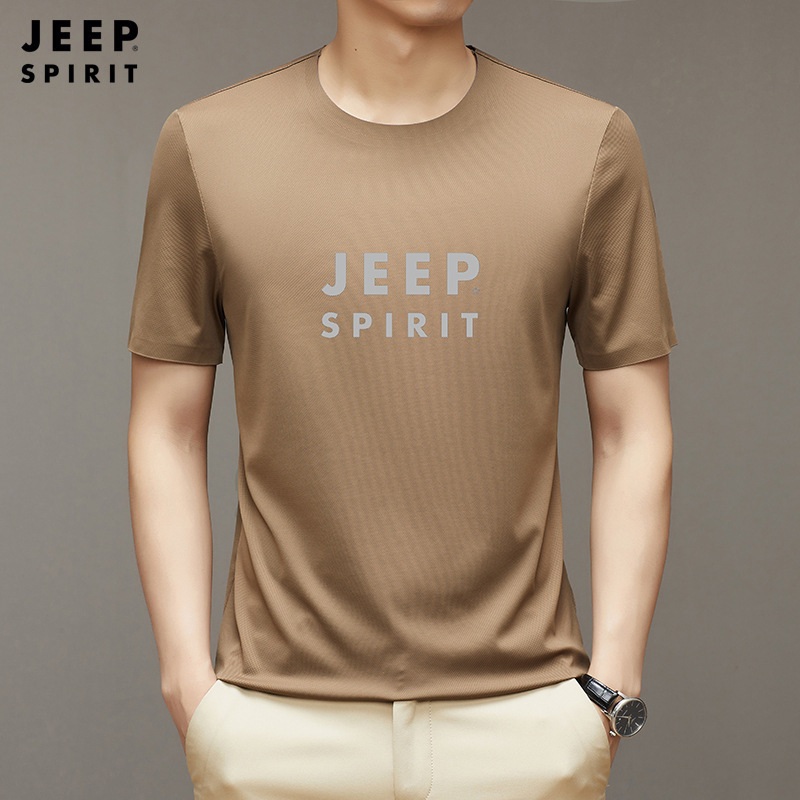JEEP SPIRIT 남성 라운드 반팔티 드라이핏 기능성 쿨 반팔 티셔츠 - 상세 이미지 4