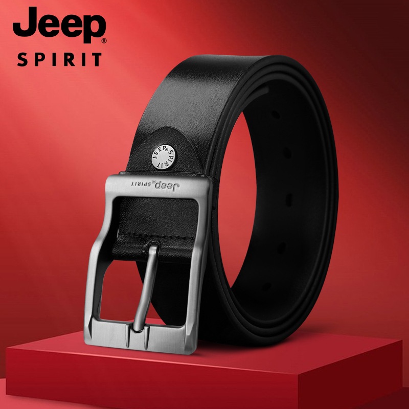 JEEP 지프 남자 정장 캐주얼 청바지 벨트 가죽 버클 벨트 T0699 - 상세 이미지 2