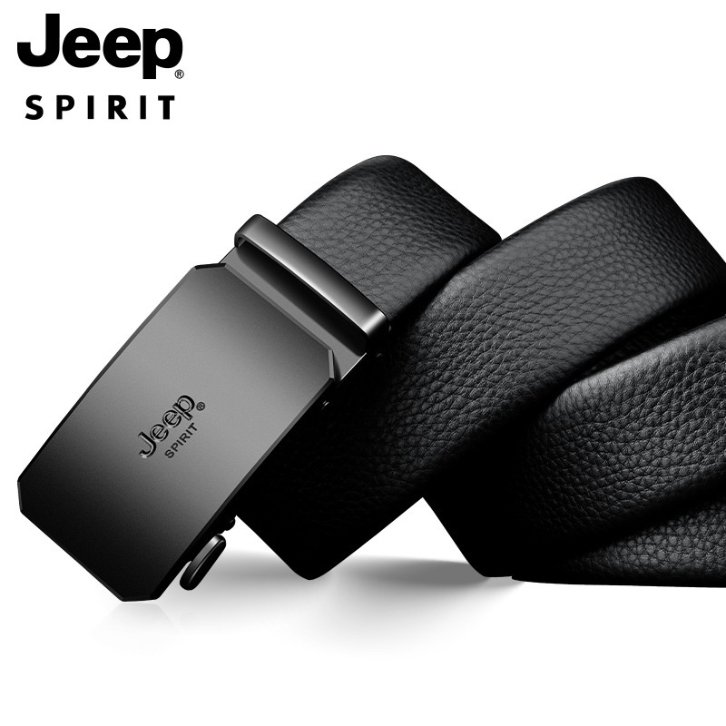 JEEP SPIRIT 남자벨트 자동 버클 가죽 정장 벨트 허리띠