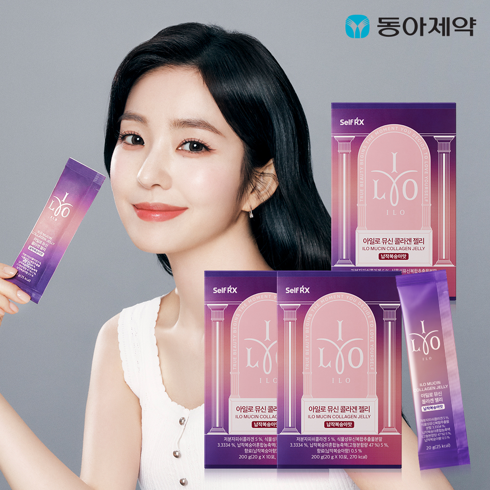 동아제약 아일로 뮤신 콜라겐 젤리 3박스 + 쇼핑백