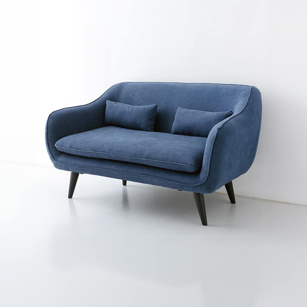 루나 소파 2인 1739 패브릭 블루 2080.3365, 2인용