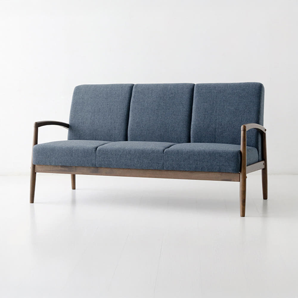 DESA 패브릭 소파 F3056 스툴미포함, 다크블루 3843.6732, 3인용