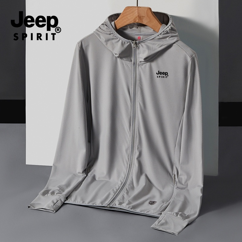 JEEP SPIRIT 여름 아웃도어 긴팔 커플 루즈핏 자외선 차단 의류 - 상세 이미지 5