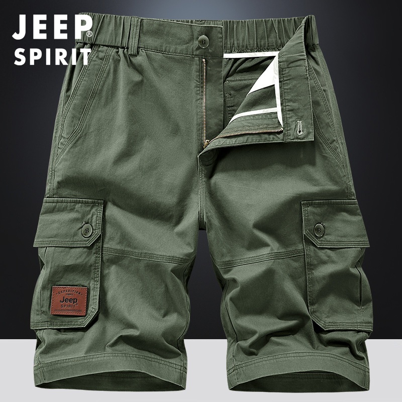 JEEP 남자 여름 얇은 카고 반바지 스포츠 시원한 5부 반바지 - 상품 이미지