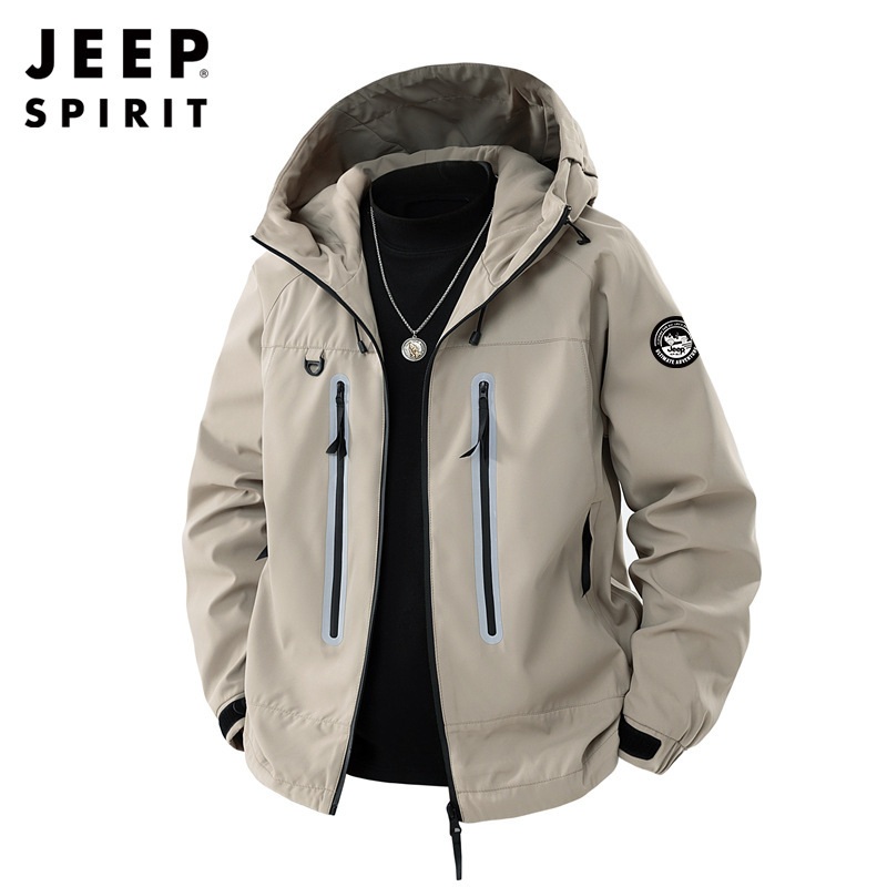 JEEP 지프 봄여름 초경량 방풍 바람막이 자켓 하이킹 캠핑 등산복 - 상세 이미지 3