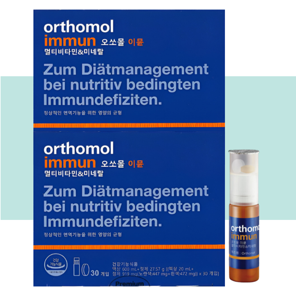 오쏘몰 이뮨 액상 멀티 비타민 동아제약 이문 샷 30개입X2박스