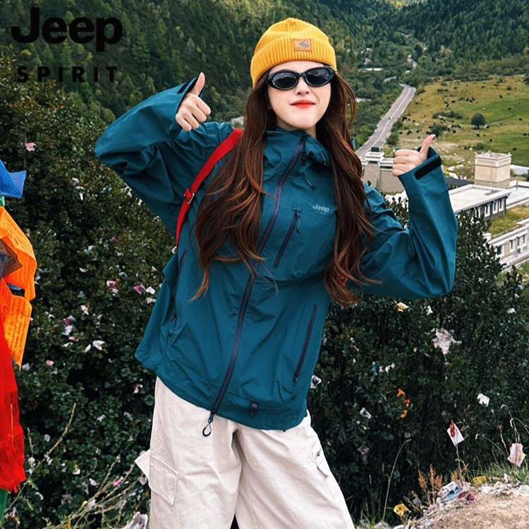 JEEP 봄여름 윈드자켓 기능성 바람막이 아웃도어자켓 운동복 - 상품 이미지