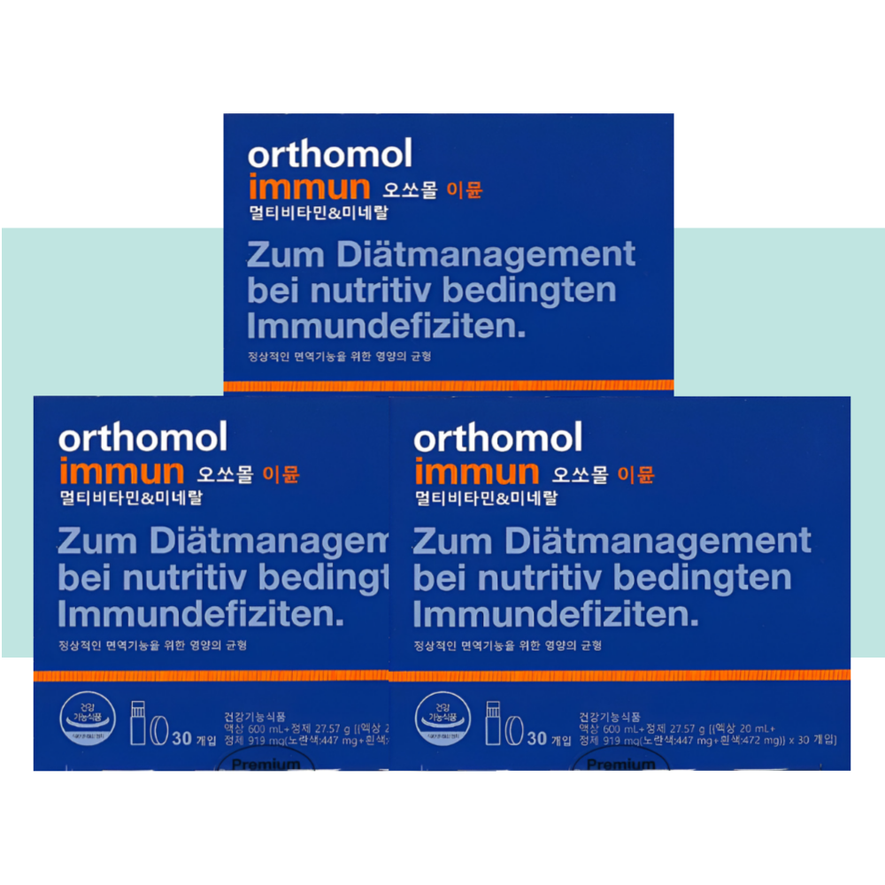 오쏘몰 이뮨 액상 멀티 비타민 동아제약 이문 샷 30개입X3박스