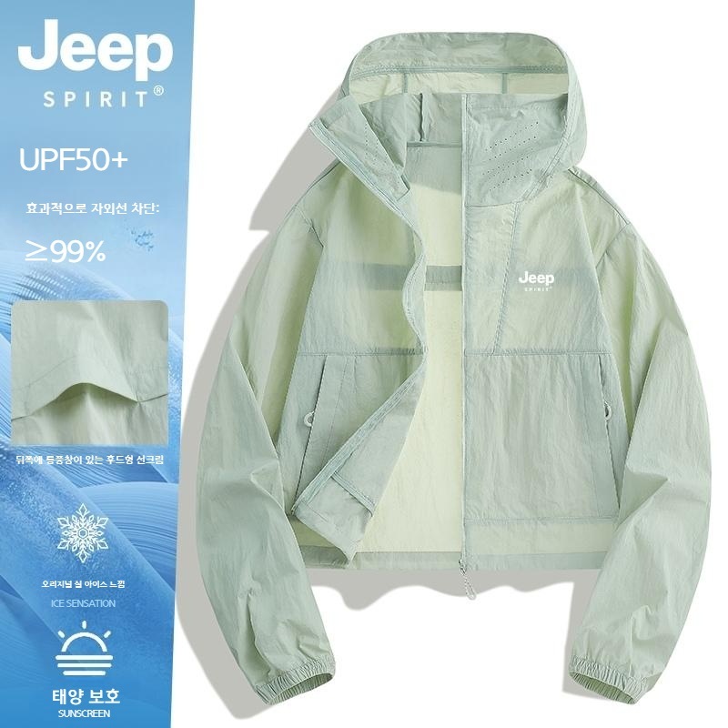 JEEP SPIRIT 여성 바람막이 데일리 방풍 자외선 차단 기능성 아웃도어 등산 자켓 - 상세 이미지 2