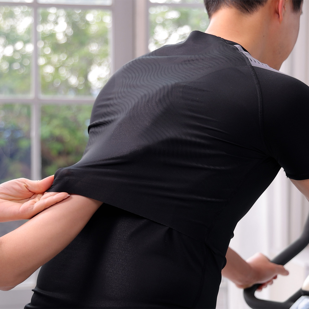 테이핑테크 바른자세 테이핑 웨어 남성용 고탄성 기능성 티셔츠 1장 - 상세 이미지 5
