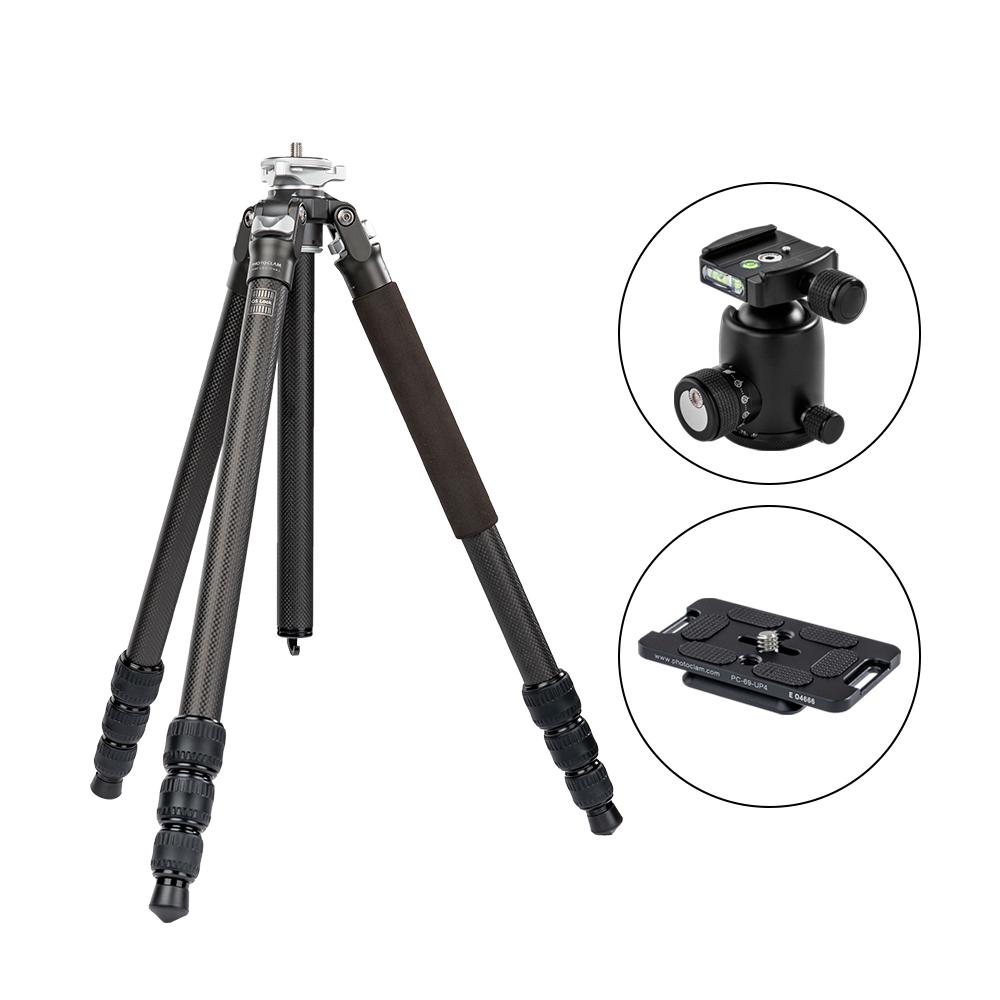 포토클램 PTC-2442P+38NS 프로페셔널 고탄성 경량 튼튼한 카본 카메라 삼각대 PTC-2442P+PRO38NS - 상품 이미지