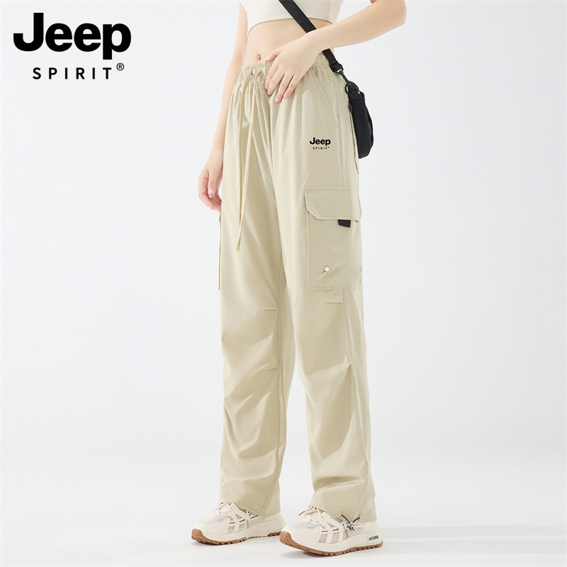 JEEP 여름 조거팬츠 여성 야외 등산용 아이스 카고팬츠 - 상세 이미지 5