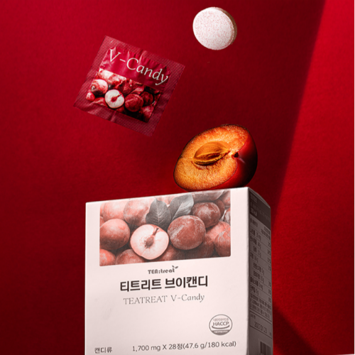 [1box] 티트리트 브이캔디 자두맛 괄사캔디 이미지 6