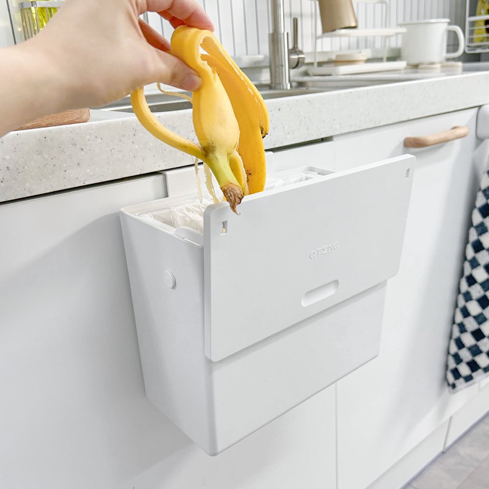 걸이형휴지통 걸이식휴지통 주방 싱크대 걸이휴지통 음식 음식물쓰레기통