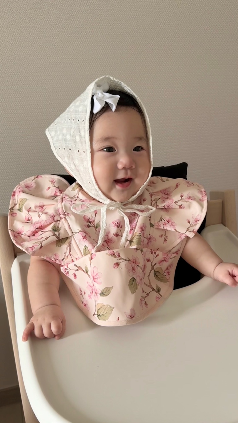 아기 턱받이 이유식 턱받이 방수 턱받이 침받이 신생아 유아 베이비 빕 프릴