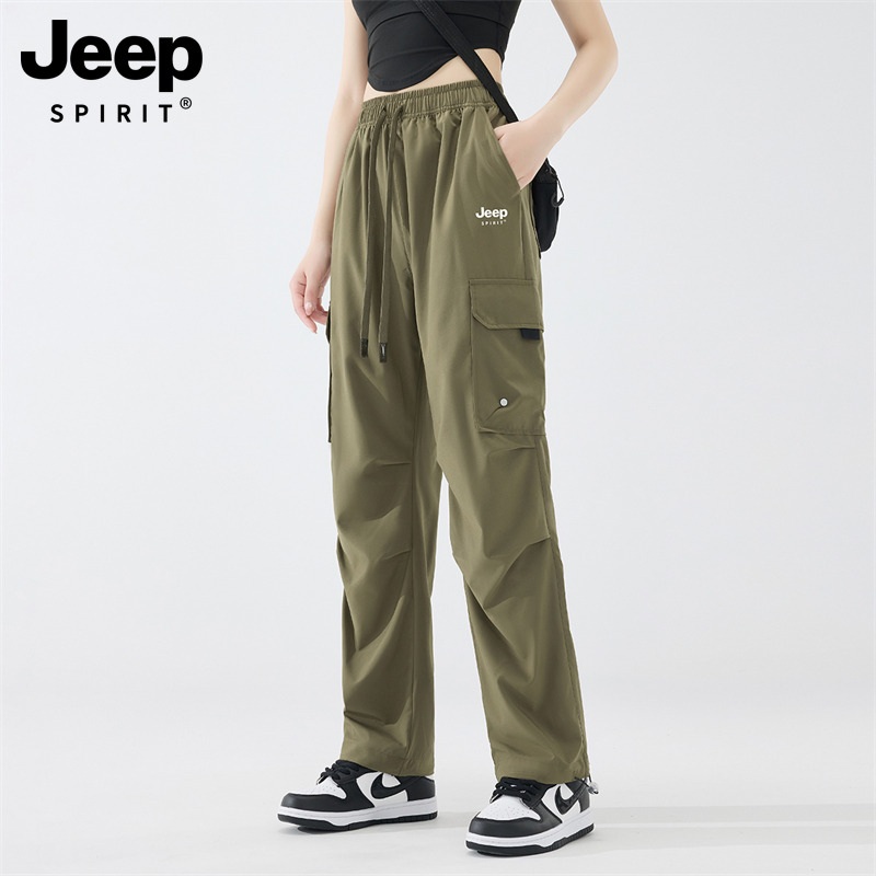 JEEP 여름 조거팬츠 여성 야외 등산용 아이스 카고팬츠 - 상세 이미지 3