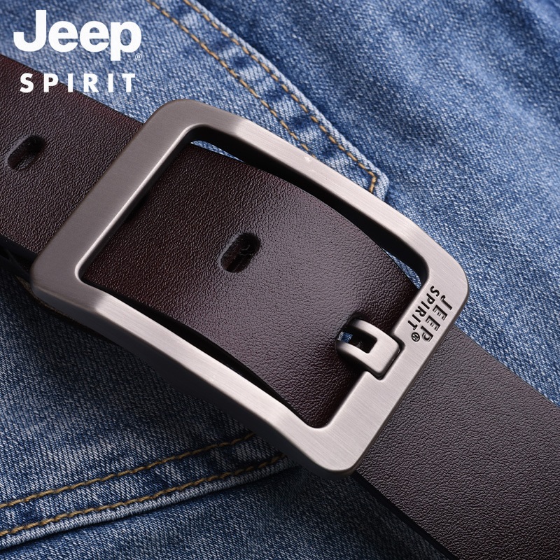 JEEP SPIRIT 지프 남자 소가죽 정장 허리띠 버클 벨트 혁대 빅사이즈 - 상세 이미지 4