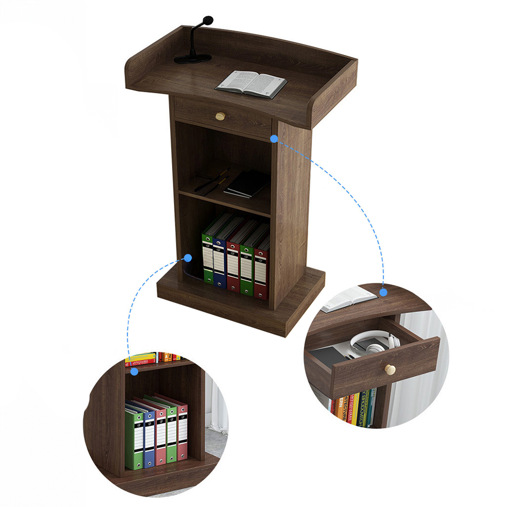 연설대 강연대 강의대 교탁 사회대 교수대 발표대 단상 월넛