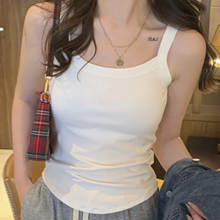 여름캡나시 학생이너웨어 슬림핏  편한나시 - 상품 이미지