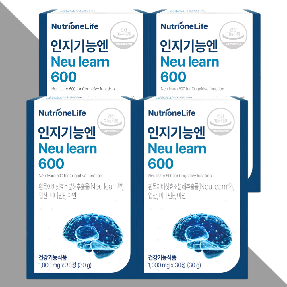 뉴트리원 인지기능엔 뉴런600 Neulearn 30정X4개 - 상품 이미지